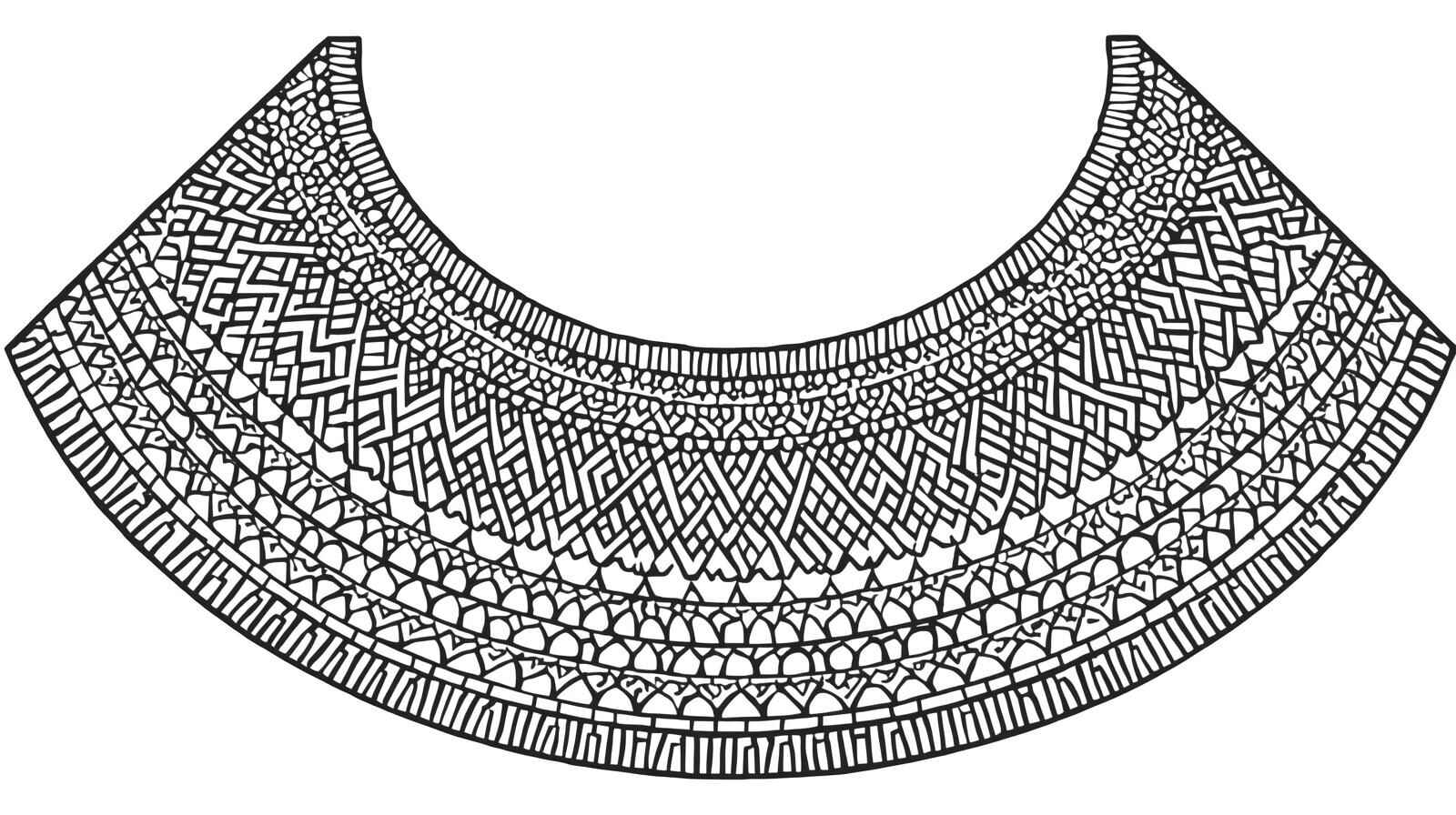 Desenho de Colar Africano Desenho Colorir Imprimir 22