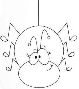 Desenho de Dona Aranha Desenho Colorir Imprimir 01