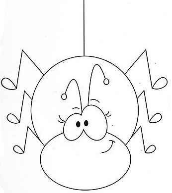 Desenho de Dona Aranha Desenho Colorir Imprimir 01