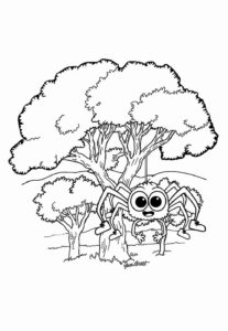 Desenho de Dona Aranha Desenho Colorir Imprimir 09