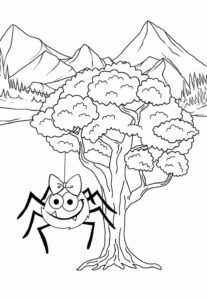 Desenho de Dona Aranha Desenho Colorir Imprimir 17