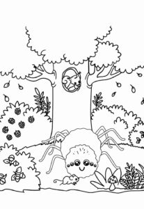 Desenho de Dona Aranha Desenho Colorir Imprimir 19