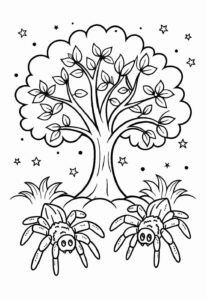 Desenho de Dona Aranha Desenho Colorir Imprimir 20