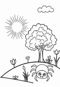 Desenho de Dona Aranha Desenho Colorir Imprimir 24