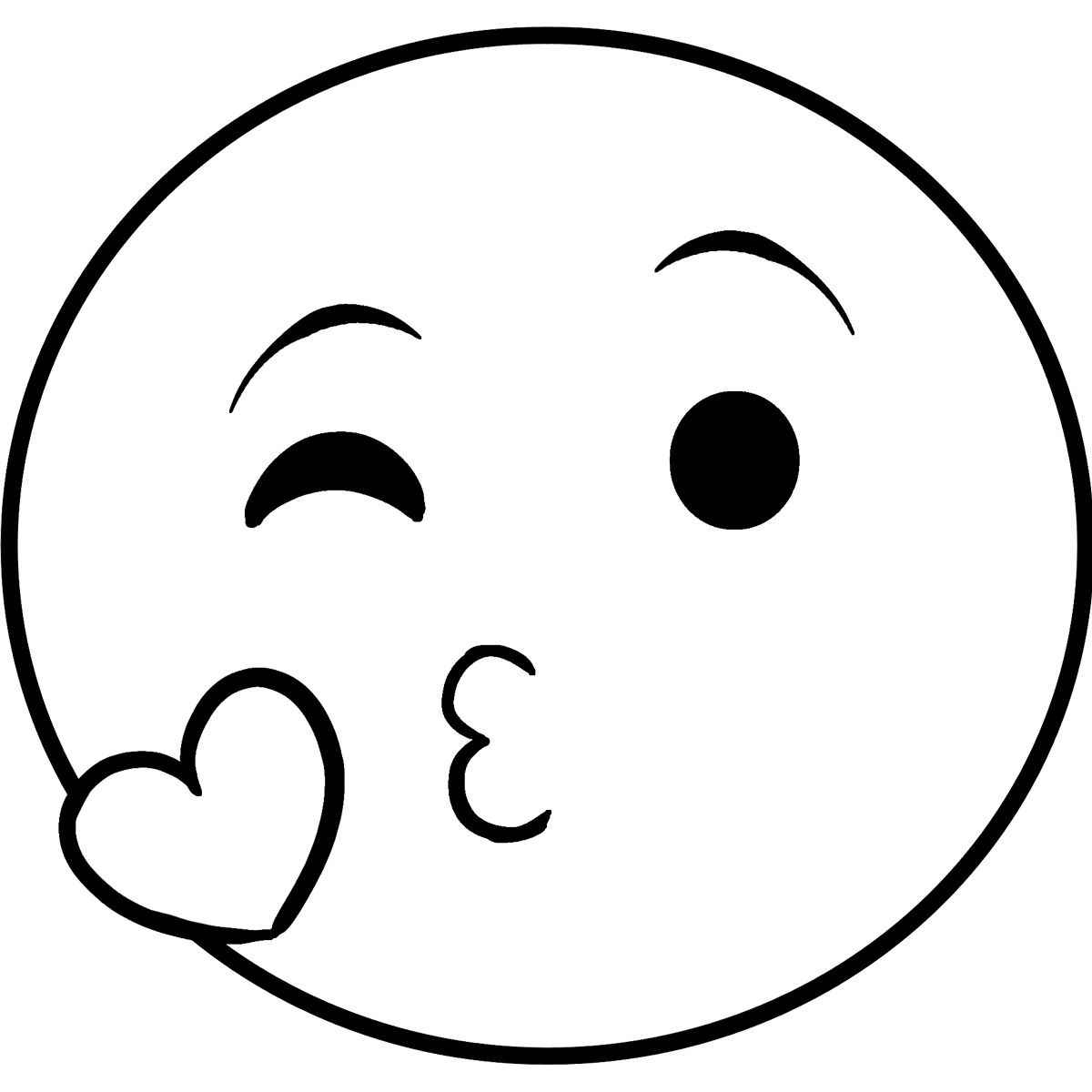 Desenho de Emoji Desenho Colorir Imprimir 04