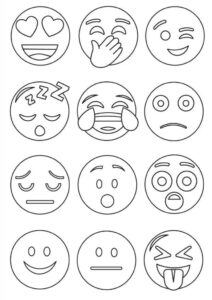 Desenho de Emoji Desenho Colorir Imprimir 17