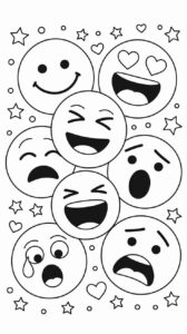 Desenho de Emoji Desenho Colorir Imprimir 24