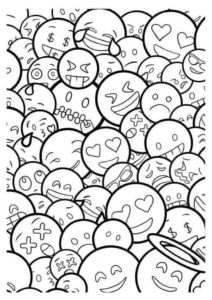 Desenho de Emoji Desenho Colorir Imprimir 42