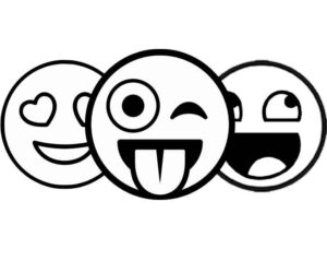 Desenho de Emoji Desenho Colorir Imprimir 50