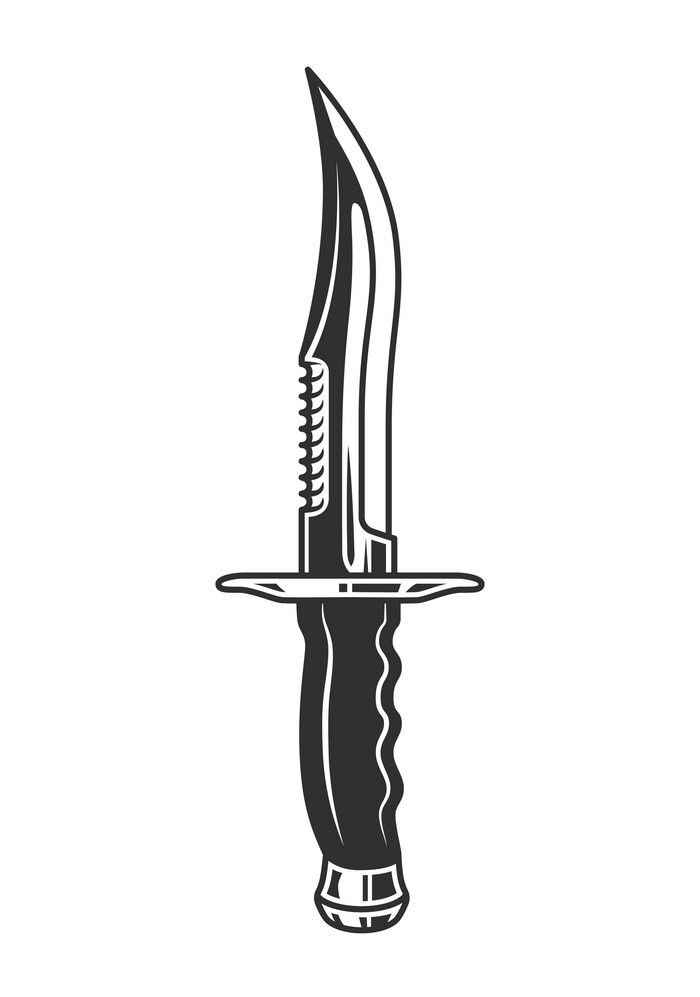 Desenho de Faca Desenho Colorir Imprimir 02