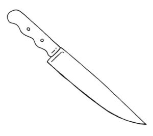 Desenho de Faca Desenho Colorir Imprimir 12