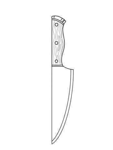 Desenho de Faca Desenho Colorir Imprimir 18
