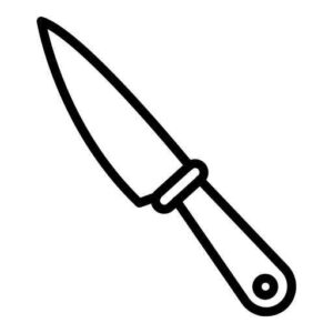 Desenho de Faca Desenho Colorir Imprimir 19