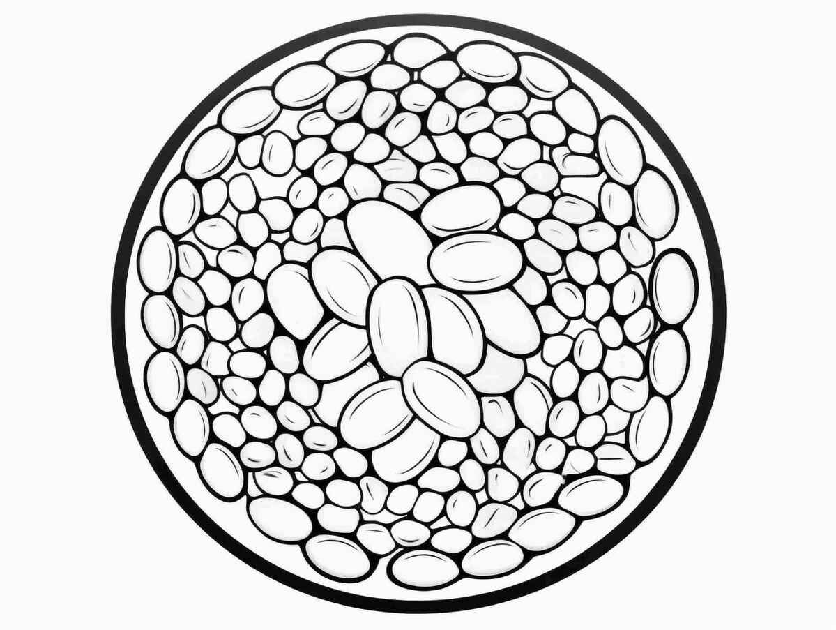 Desenho de Feijão Desenho Colorir Imprimir 02