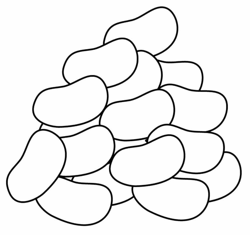 Desenho de Feijão Desenho Colorir Imprimir 12