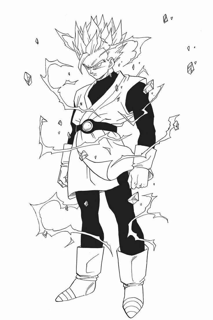 Desenho de Gohan Desenho Colorir Imprimir 04