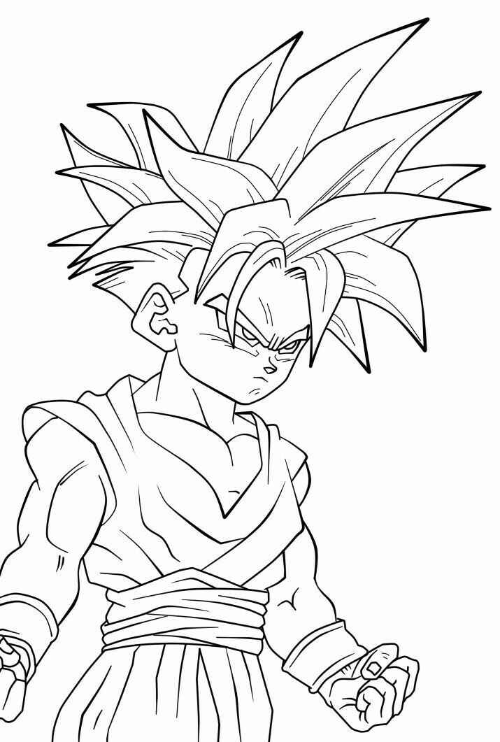Desenho de Gohan Desenho Colorir Imprimir 05