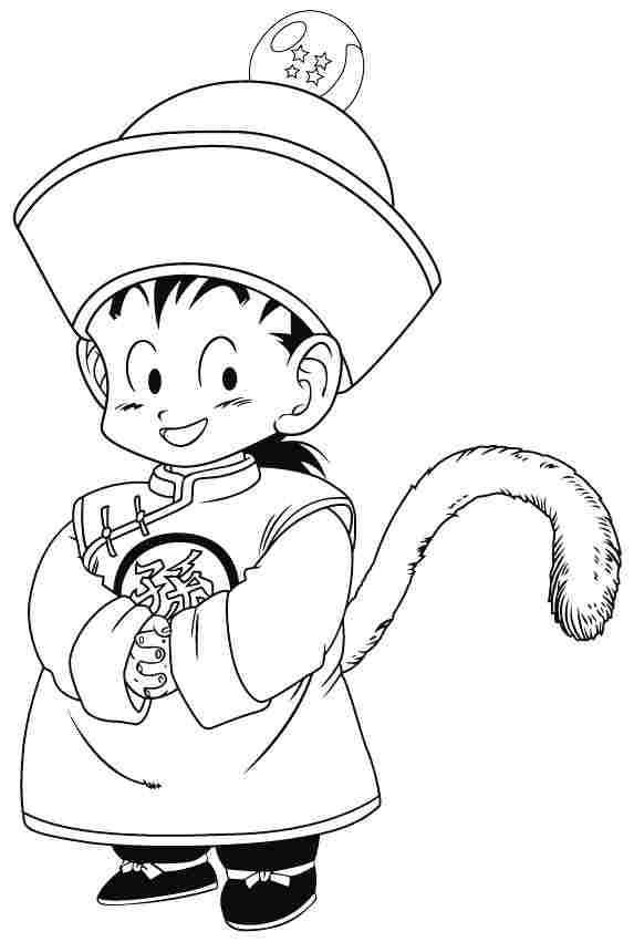Desenho de Gohan Desenho Colorir Imprimir 11