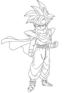 Desenho de Gohan Desenho Colorir Imprimir 12