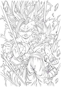 Desenho de Gohan Desenho Colorir Imprimir 13