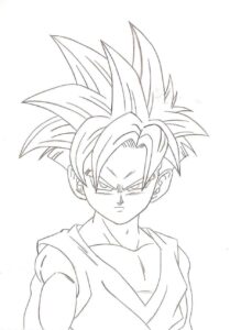 Desenho de Gohan Desenho Colorir Imprimir 15