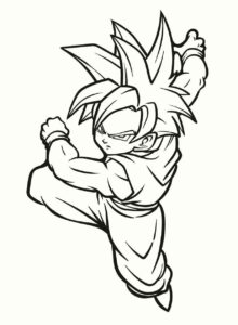 Desenho de Gohan Desenho Colorir Imprimir 16