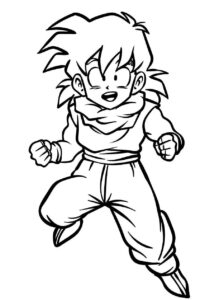 Desenho de Gohan Desenho Colorir Imprimir 19
