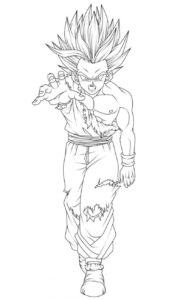 Desenho de Gohan Desenho Colorir Imprimir 21