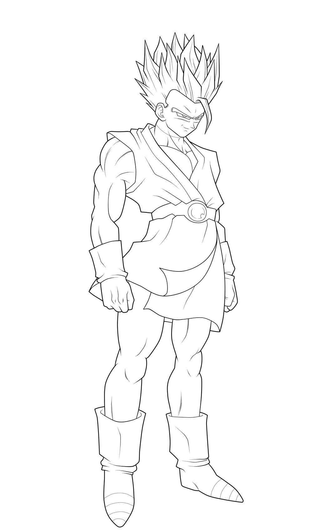 Desenho de Gohan Desenho Colorir Imprimir 22