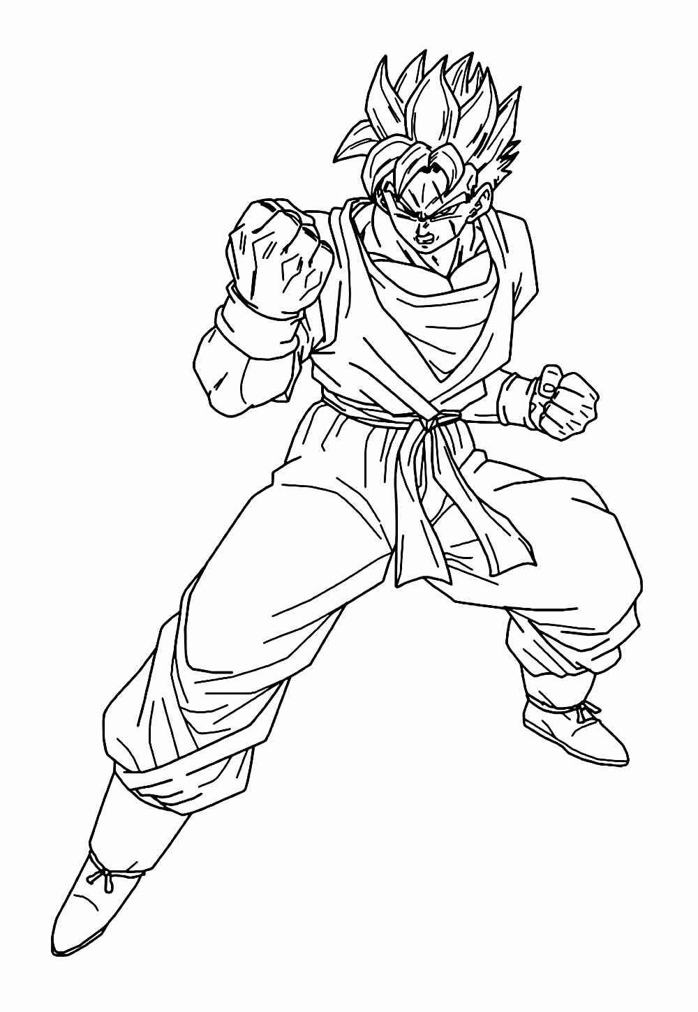 Desenho de Gohan Desenho Colorir Imprimir 24
