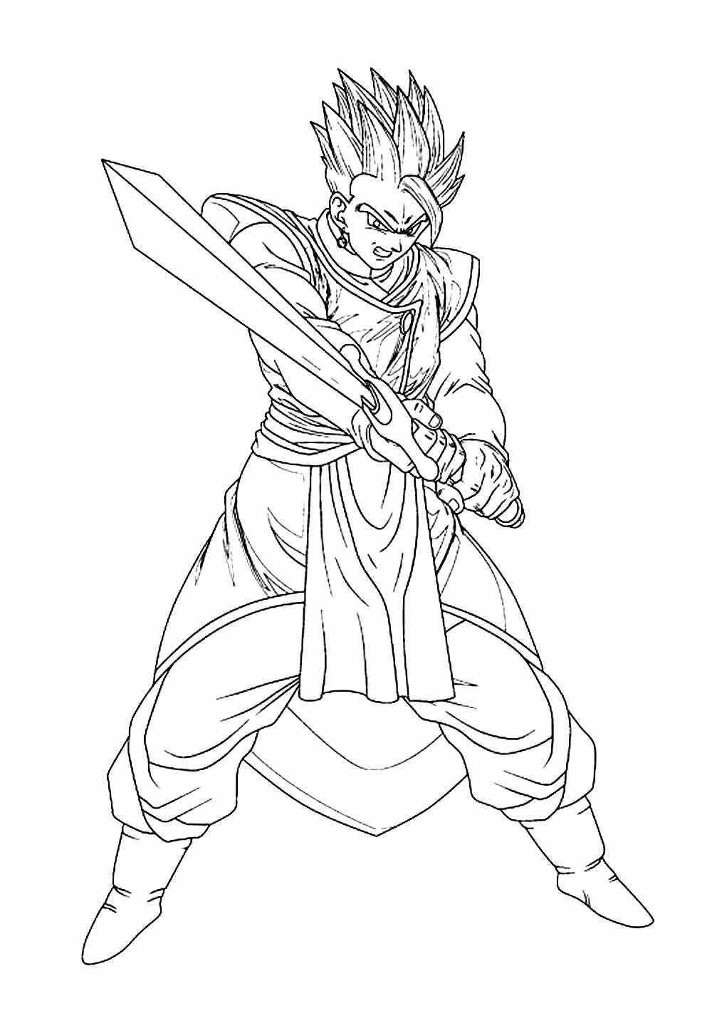 Desenho de Gohan Desenho Colorir Imprimir 26