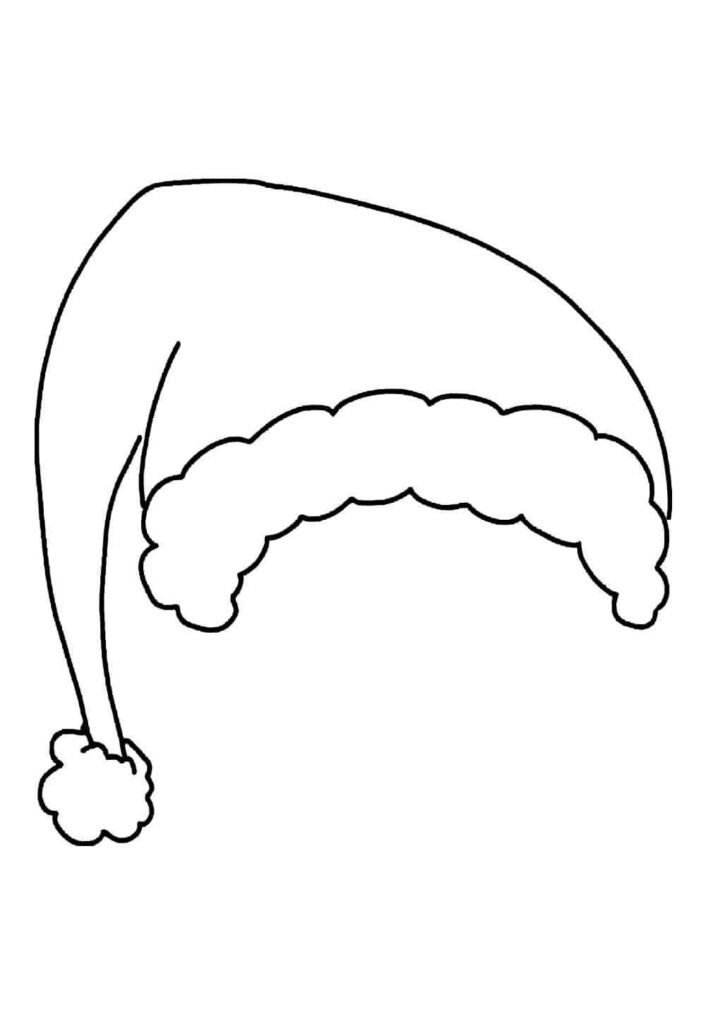 Desenhos de Gorro de Natal para Imprimir e Colorir