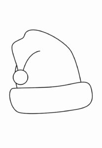Desenho de Gorro De Natal Desenho Colorir Imprimir 10
