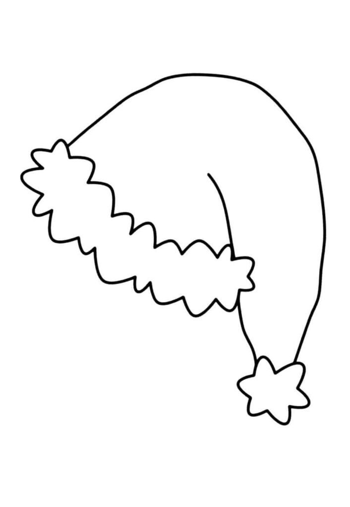 Desenhos de Gorro de Natal para Imprimir e Colorir