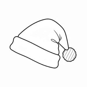 Desenho de Gorro De Natal Desenho Colorir Imprimir 18