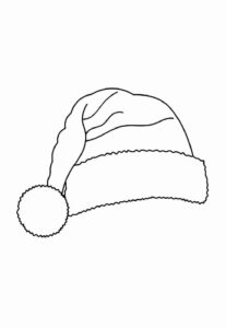 Desenho de Gorro De Natal Desenho Colorir Imprimir 22