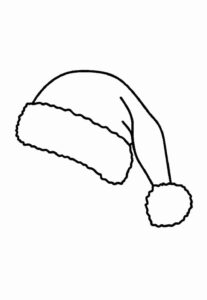 Desenho de Gorro De Natal Desenho Colorir Imprimir 25