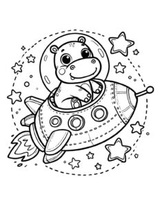 Desenho de Hipopotamo Desenho Colorir Imprimir 06