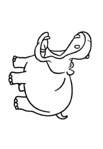 Desenho de Hipopotamo Desenho Colorir Imprimir 30