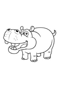 Desenho de Hipopotamo Desenho Colorir Imprimir 32