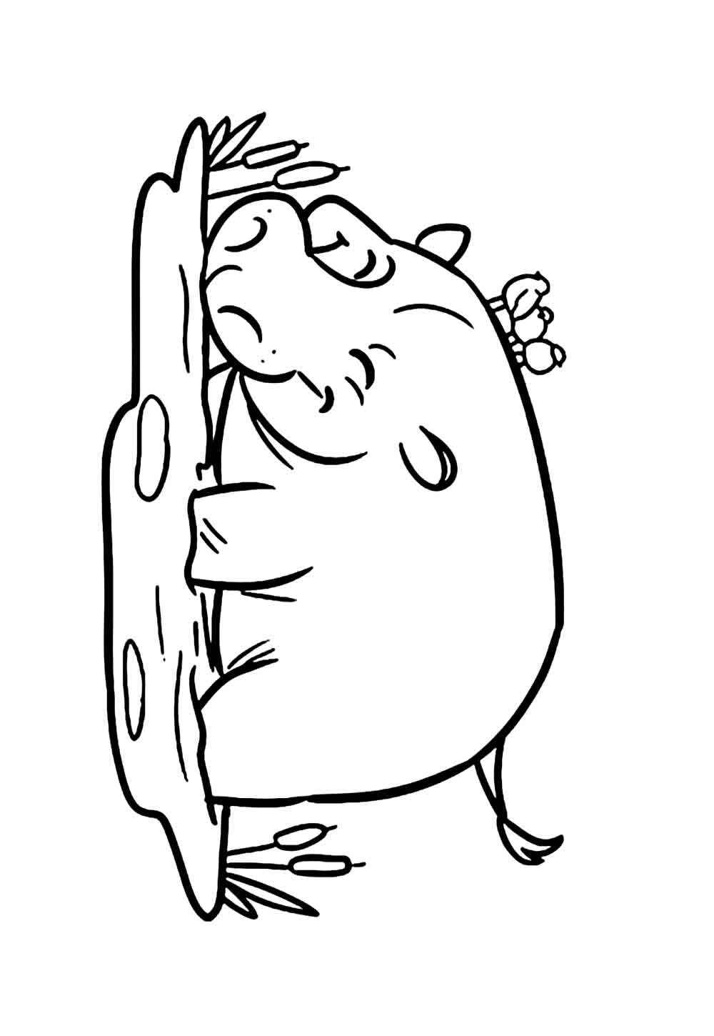 Desenho de Hipopotamo Desenho Colorir Imprimir 35