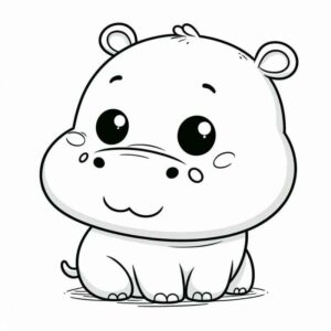 Desenho de Hipopotamo Desenho Colorir Imprimir 38