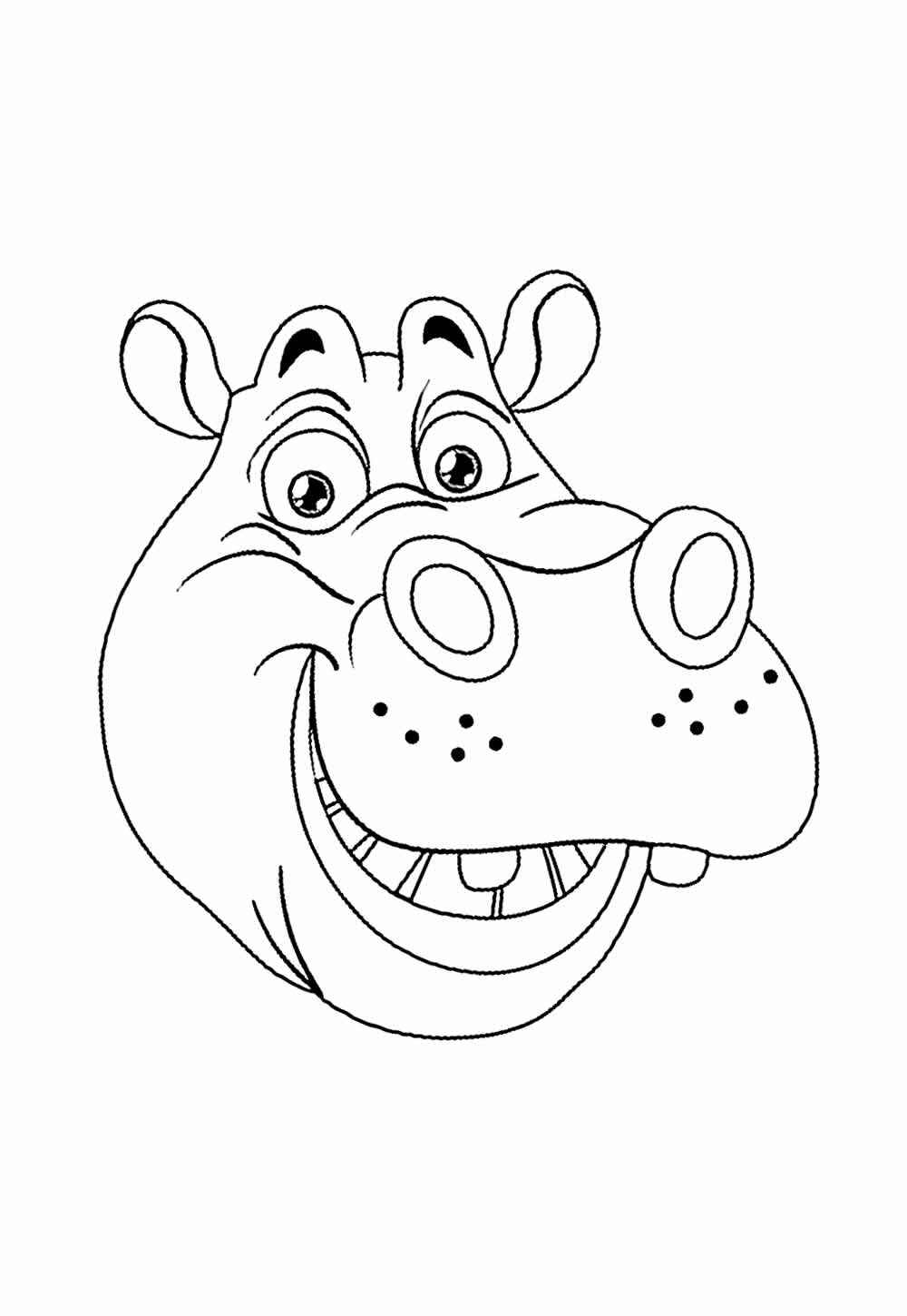 Desenho de Hipopotamo Desenho Colorir Imprimir 55