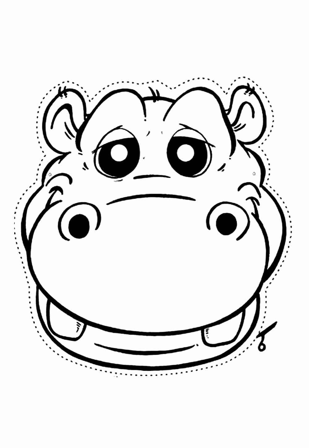 Desenho de Hipopotamo Desenho Colorir Imprimir 57