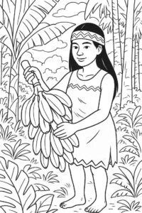 Desenho de Indigena Desenho Colorir Imprimir 04