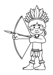 Desenho de Indigena Desenho Colorir Imprimir 17