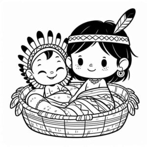 Desenho de Indigena Desenho Colorir Imprimir 20