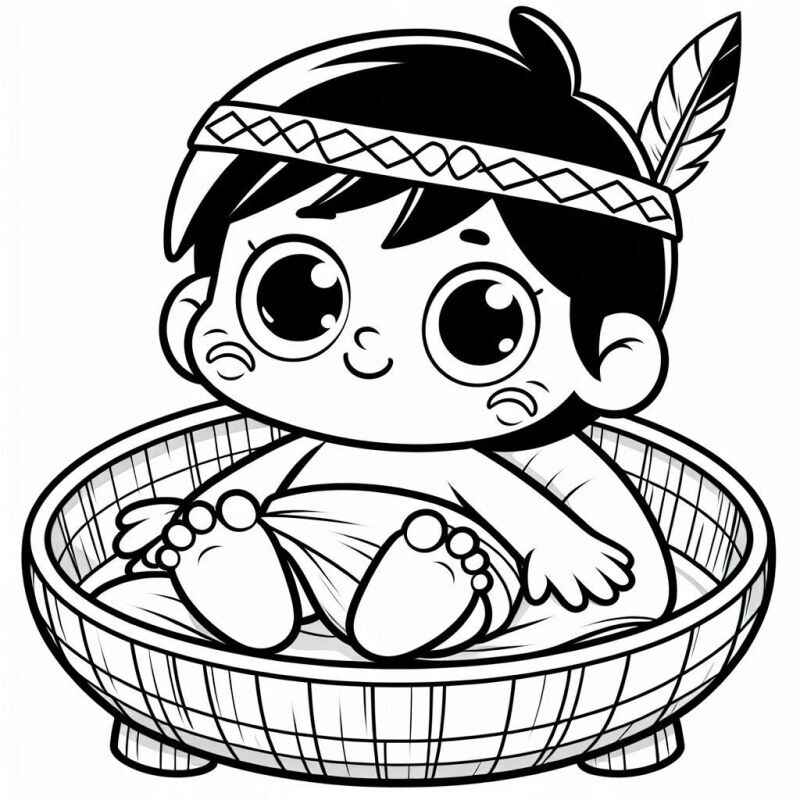 Desenho de Indigena Desenho Colorir Imprimir 21