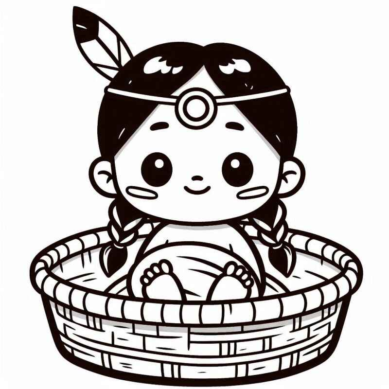 Desenho de Indigena Desenho Colorir Imprimir 22