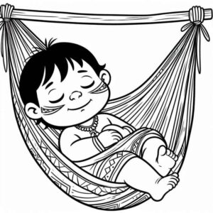 Desenho de Indigena Desenho Colorir Imprimir 25